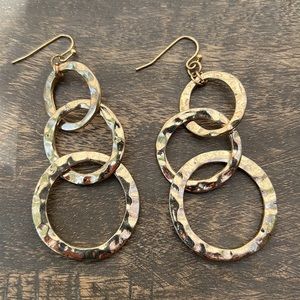 Gold-tone hammered Earrings